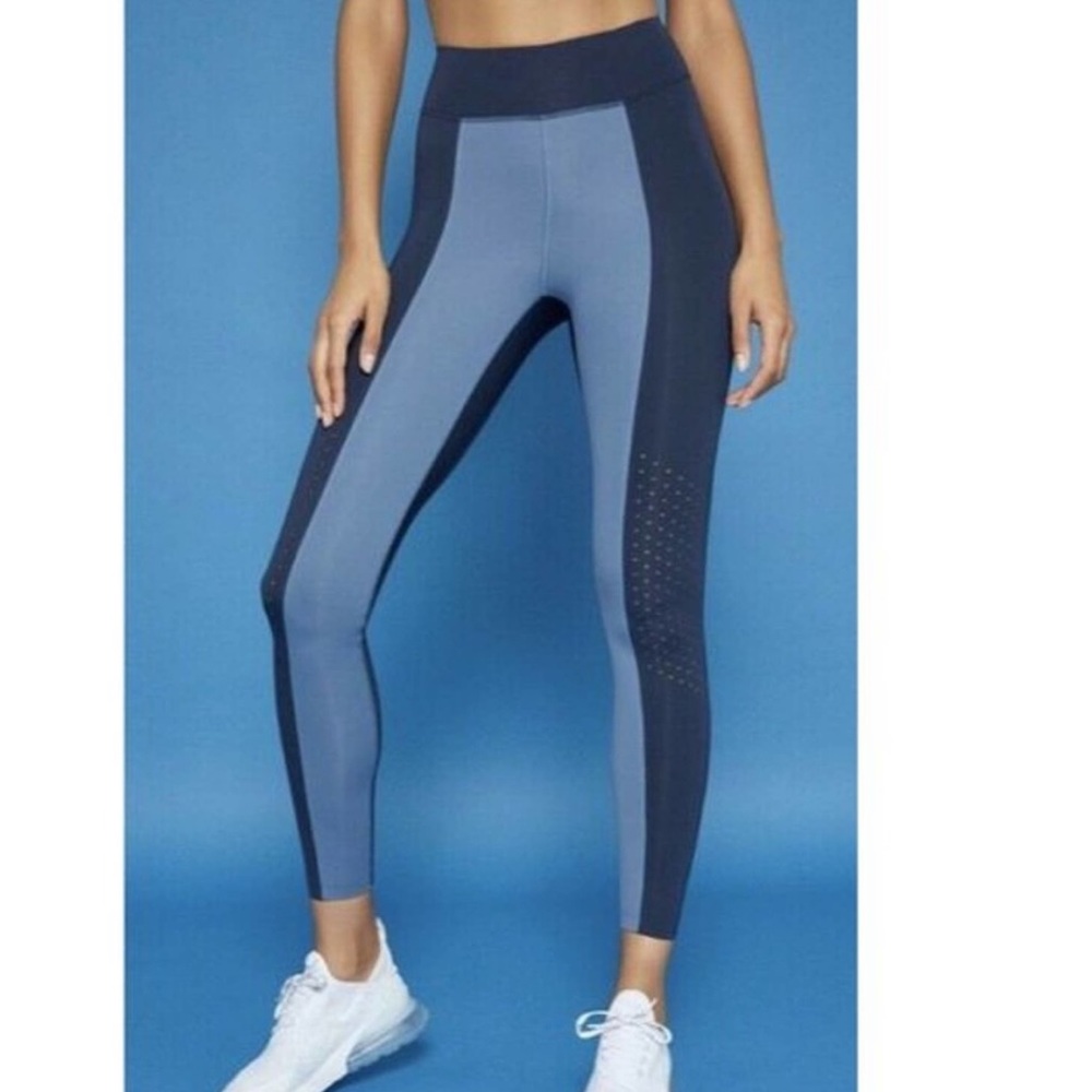 BANDIER DLC Leggings Size S Resistance Activewear Pants Navy / Dusk Blue